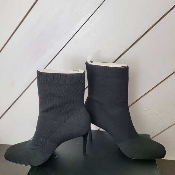 NEW I.N.C. Vidaliaf Womens Black Knit High Heel Ankle Boots Size 9.5M - Picture 4 of 9